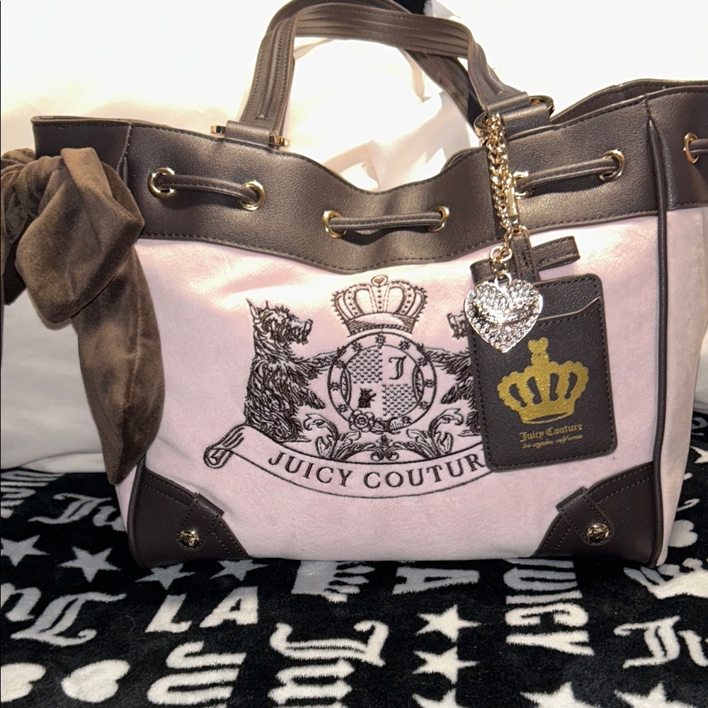 Juicy Couture Pink and brown Scottie daydreamer.